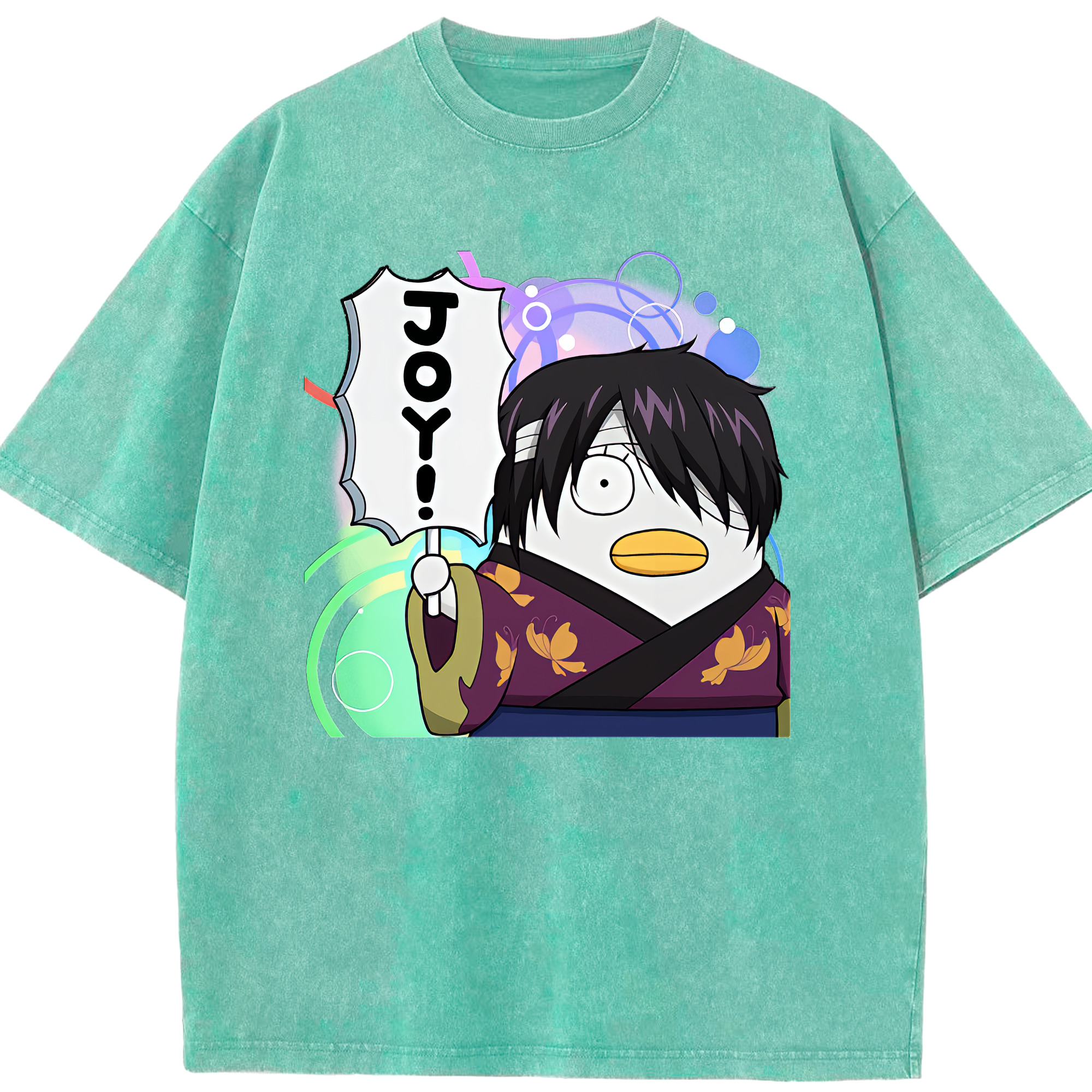 （画像用） ぎんたま 坂田銀時（さかたぎんとき） 神楽 志村新八（しむら しんぱち） GINTAMA Sakata Gintoki Kagura Shimura Shinpachi 綿100% ヴィンテージ風 半袖Tシャツ（フロントプリント）